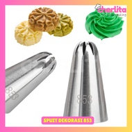853 Cake Nozzle Tip Dry Cake Decoration Buttercream Cupcake Without Joints