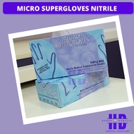 Micro Supergloves Nitrile Gloves (Purple Blue, Pink)