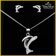 ▬ ✓ ❡ Unisilver 925 Sterling Silver Necklace Set