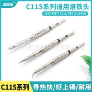 Universal Soldering Iron Tip Series Heating Core Pointed Tip Spanish Knife Tip T115Handle Soldering 