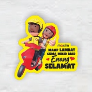 MAXIM STICKER WELCOME IMPORTANTYANG | GOMBAL STICKERS | HELMET HELMET | Motorbike | MANG KOSIM WATER