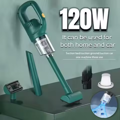 120W Vehicle Air Dust Collector 50000PA Powerful Vacuum Cleaner 2000MAH Wireless Vacuum Cleaner Port