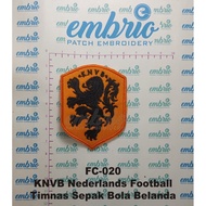 Patches Jogja FC-020 Patch KNVB Nederlands Football Embroidery Logo Jersey National Team Football Ne