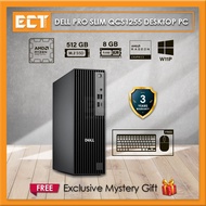 Dell Pro Slim QCS1255 Desktop PC (R5-8500G 5.0Ghz,512GB SSD,8GB / 16GB D5,ATI,W11P)
