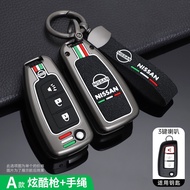 Zinc Alloy Car Key Cover Case For Nissan Qashqai J11 Xtrail Trail Murano MAXIMA ALTIMA Juke Micra Tiida Pulsar2014-2018 keychain Car Accessories