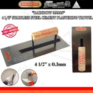 100% ORIGINAL RAINBOW 99999 STAINLESS STEEL CEMENT PLASTERING TROWEL 4 1/2” (MADE IN SINGAPORE)