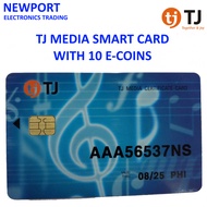 TJ MEDIA SMART CARD WITH 10 E-COINS (COMPATIBLE WITH TKR-304P, TKR-305P,TKR-335P, TKR-345P, TKR-355P