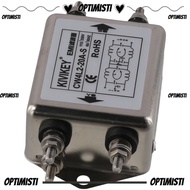 OPTIMISTI8E Power EMI Filter, JREle AC 115/250V Single-Phase Noise Suppressor, Electromagnetic Inter