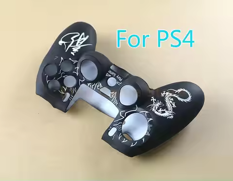 1pc Chinese Dragons Silicone Cover Protection Skin Case For Playstation 4 PS4 Silicone Case Skin Cov