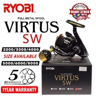 RYOBI VIRTUS II SW SPINNING REEL FULL METAL SPOOL SPINNING REEL