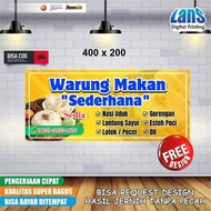 Banner Nasi Uduk Spanduk Nasi Uduk Bebas Design FREE Design