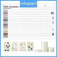 Cologogo2 2024 Desk Calendar 12 Month Desk Calendar Wall Calendar 2024 Highlight Holidays