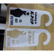 Do Not Disturb Door Handle Sign KPOP Version