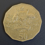 Koin Commemorativ 50 Cents Australia 2001 100th Federasi 