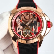JACOB Czech Leopard Tourbillon Men's Round CR7Large Dial Fully Automatic Mechanical Watch Skeleton M