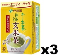 F16564_3 伊藤園好味抹茶入玄米茶茶包 20 袋入 38g x (3盒裝) 此日期前最佳：2027年01月31日