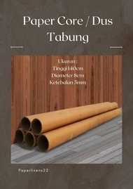 TABUNG KARDUS SELONGSONG Paper core 140x8cm / Paper core bekas / Dus Selongsong