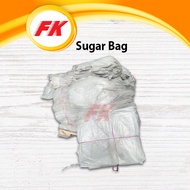 [1 PC] PP Woven Gunny Bag(50kg) Guni Gula Sampah Kosong Terpakai Besar USED Big Recycle Sugar Bag 糖袋