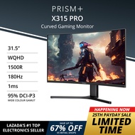 PRISM+ X315 PRO | 31.5" WQHD 180Hz Curved Gaming Monitor