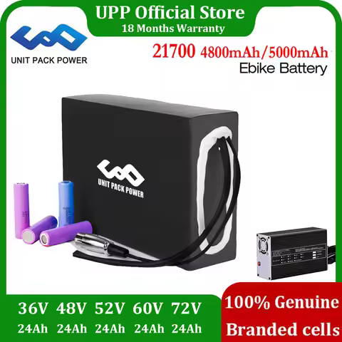 21700 EScooter EBike Battery 21700 Pack Tes-la L-G 36V 48V 52V 24Ah 30Ah for Electric Bycicle 2000W 