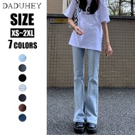 Daduhey Palazzo Ameena Bootcut Pants High-Waist Heavy Cotton Ameena Jeans - 7 Colours