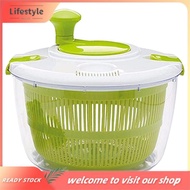 [Lifestyle] Large Salad Spinner 5 Quarts-Wash, Rotate& Dry Fruits, Vegetables& Salads