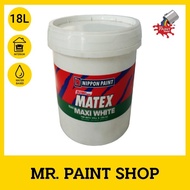 18L NIPPON SUPER MATEX EMULSION PAINT - 15245 MAXI WHITE