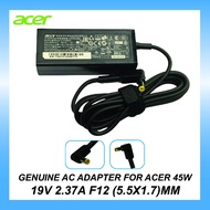 ACER Original 45W Laptop Charger Adapter 19V 2.37A 5.5*1.7mm For Acer Aspire Series (ADP-45HE B)