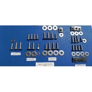 Satria FU Carburetor Body Bolt Set Version 1 (Stainless Steel L Bolt)