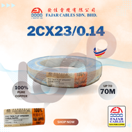 (PER ROLL) FAJAR TWIN FLAT CABLE / SPEAKER CABLE / FLEXIBLE CABLE (100% FULL COPPER)