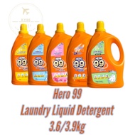 Hero 99 Laundry Detergent Perfume-3.6/3.9kg #Cloth#laundry#liquid#Detergent#sabun