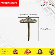 PAKU PINES SOFA 13mm WARNA GOLD, TEMBAGA, SILVER
