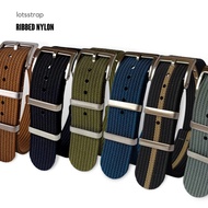 Nato Strap Nylon Strap Ribbed Nylon Watch Strap 18mm 20mm 22mm F91W SKX Watch Accessories