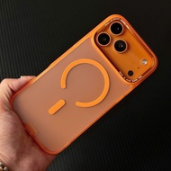 IPhone 17 Pro Max, 16 Pro Max, 15 Pro Max Hoda Magnetic Rough Case supports wireless charging. Shock