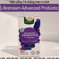 DB - Probiotics Viên uống 14 chủng men vi sinh Lifestream Advanced 30 viên - Gardencos