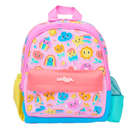 Smiggle - 【0.3kg 超輕護脊】開心 太陽 花花 6L 護脊書包 26 cm兒童背囊｜粉紅色 | 幼兒書包｜Kids 兒童旅行袋 ｜平行進口