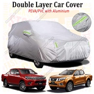 For 4x4 Car Cover Pick Up Car Cover Hilux Navara Ford Ranger Triton D-Max Selimut Kereta Aluminium PVC PEVA Double Layer