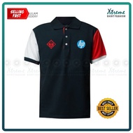 G Polo T Shirt Sulam HP Laptop Omen Gaming Laptop PC Desktop Baju Lelaki Fashion Embroidery Jahit Tee