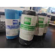GARBAGE BAG PLASTIK SAMPAH MSL BLUE & BLACK 47CM X 54CM 垃圾袋 (MADE IN MALAYSIA)