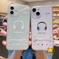 Headphones Pattern Casing For Nothing Phone 2A 2 1 Meizu 21 Note 20 Pro Cool Clear Phone Case Cute C