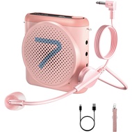 7RYMS WA1(SE) Voice Amplifier Portable Speaker Wired Earhook Mic 23H Bluetooth AUX DenoiseAI for Tea