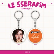 GANTUNGAN Keychain FEARNOT SPAGHETTI REVERSIBLE KEYCHAIN KPOP IDOL KEYCHAIN UNOFFICIAL EUNCHAE CHAEW