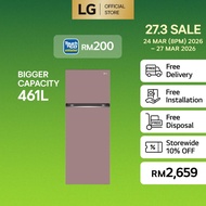 493L Top Freezer Fridge in Clay Pink Finish