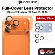 (SG) LionShield iPhone 17 Pro Max / 17 Pro / 17 / 17 Air Camera Lens Protector Matte Clear Full Cove