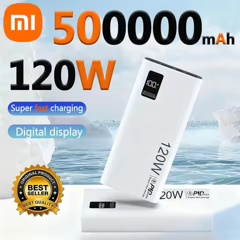 Xiaomi Power Bank 500000mAh 120W Super Fast Charging Large Capacity Battery Charging Powerbank For I