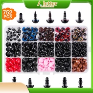 100pcs Round Plastic Safety Eyes,Doll Black Safety Eyes,Handmade For Doll eyes Accessories