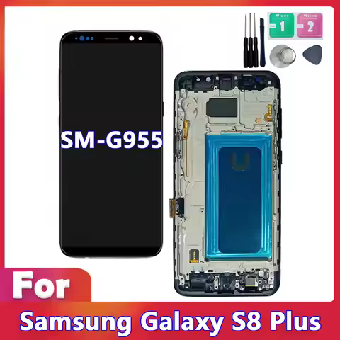 S8 Plus LCD For SAMSUNG Galaxy S8 Plus/S8+ LCD Screen Display G955 G955F Touch Digitizer Assembly Re