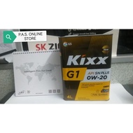 🇰🇷KIXX G1 0W-20 API SN PLUS FULLY SYNTHETIC 4L GASOLINE ENGINE OIL 🇰🇷