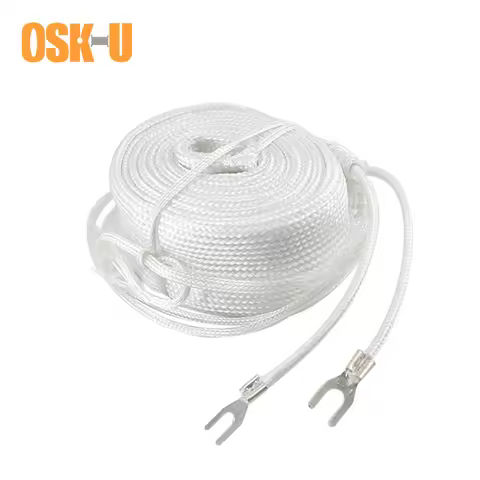 High Temperature Heating Belt 220V 9/10M length 3cm Width Fiberglass Electric Heater Element for Wat