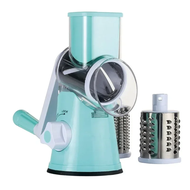(Roy) Rotary Cheese Grater Shredder Manual Vegetable Potato Slicer Carrot Grater Round Mandoline Sli